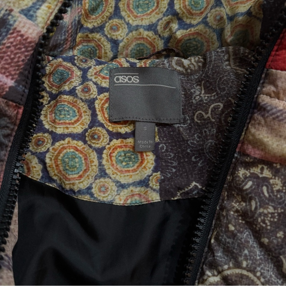 Asos Patchwork Print Puffer - image 1